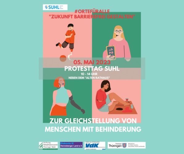 Poster zum Europäischen Protesttag zur Gleichstellung von Menschen mit Behinderungen