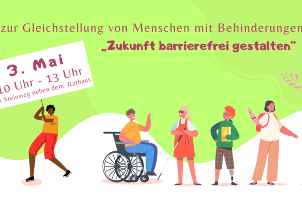 Aktionsmeile im Steinweg für Menschen mit Behinderung